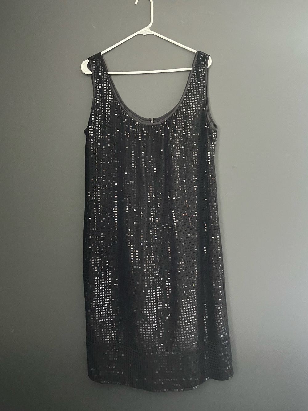 New York & Company Black Sequin Dress Size 16 Party Holiday Y2K